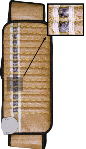 large amethyst mat belt